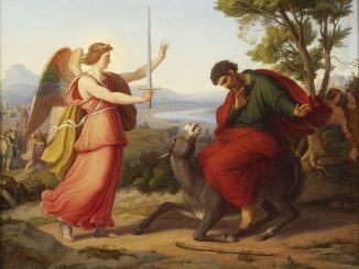 Balaam and the angel, painting from Gustav Jaeger, 1836.